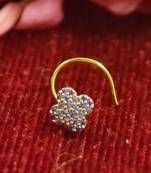 Designer multi premium diamond floral nosering nosepin for women