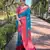 Rama Blue Soft Silk Contrast Gold Zari Woven Saree