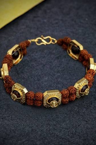 Healing tiger eye rudraksha bracelet