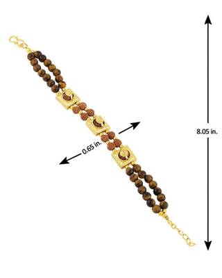Gold plated tiger eye bracelet 2