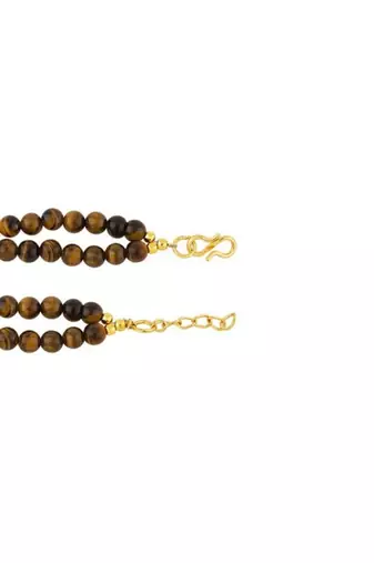 Gold plated tiger eye bracelet