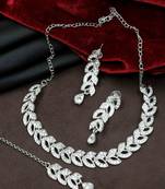 Sparkling splendor austrian diamond choker necklace set