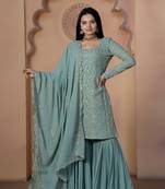 Designer readymade top-gharara-dupatta collections