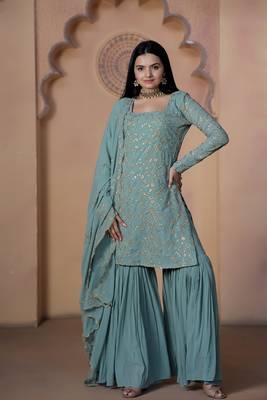 Designer readymade top-gharara-dupatta collections 3