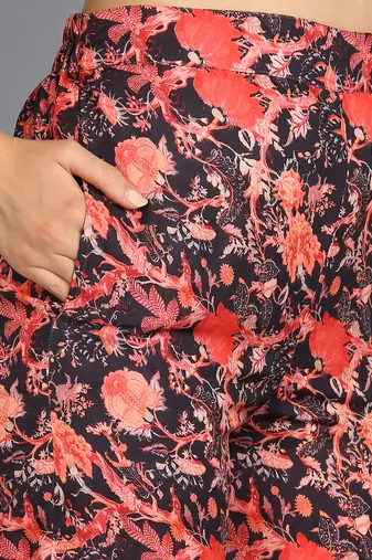  printed polyester three piece blazer co-ord set multicolour