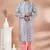 Mono Fabric with Digital Print & crochet work Kurta Pyjama Set.