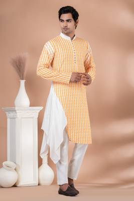 Fancy Cotton Kurta Pyjama Set. 1