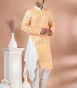 Fancy Cotton Kurta Pyjama Set.