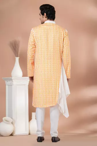 Fancy Cotton Kurta Pyjama Set.