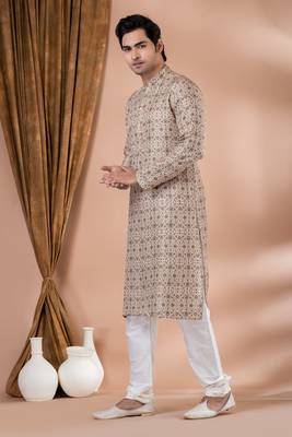 Heavy Cotton Printed Kurta Pyjama Set. 2