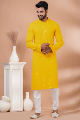 Full Sequence Embroidery Work Kurta And Trouser Set. 1