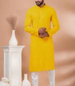Full Sequence Embroidery Work Kurta And Trouser Set.