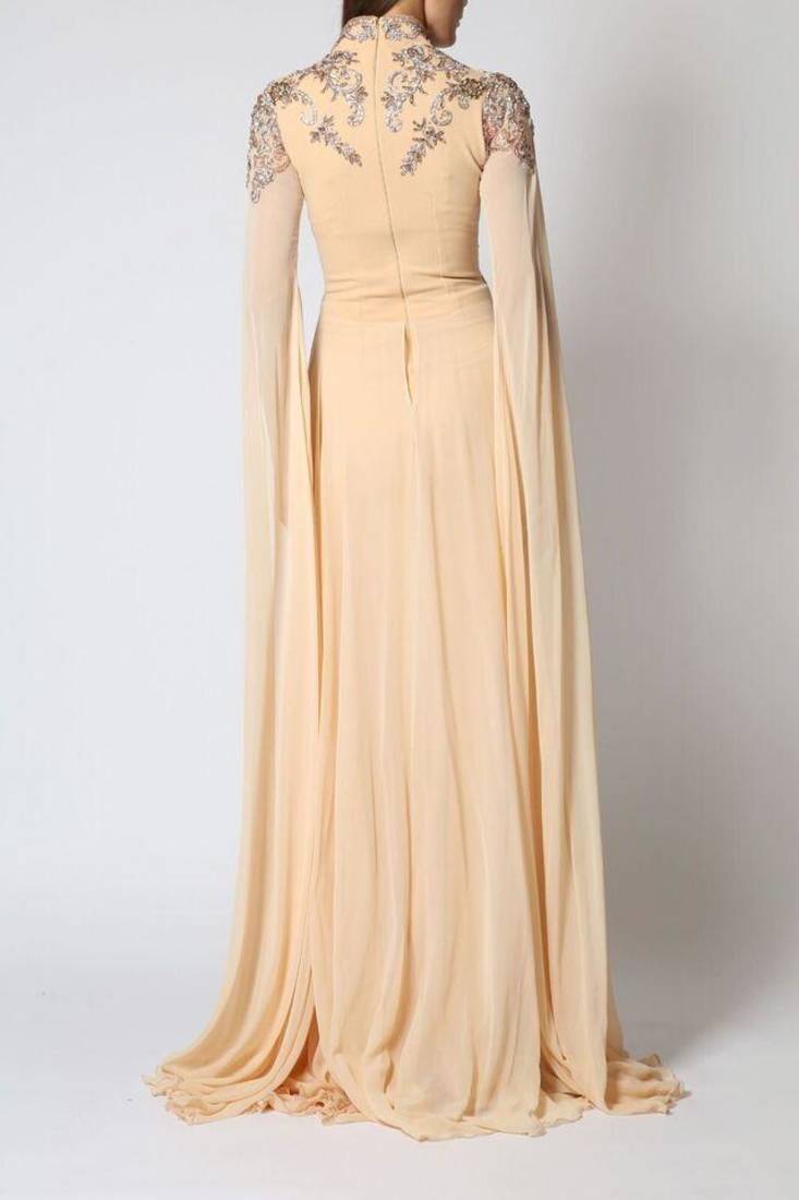 Beige Party Wear Kaftan for Women