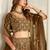 Mustard Organza Net Lehenga Choli set with Dupatta