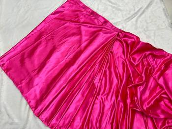 Pink Colour Pure Satin Fabric Ready To Wear Saree WITH UN-STITCHED BLOUSE 3