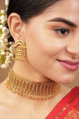 Yellow gold plated necklace-sets 5
