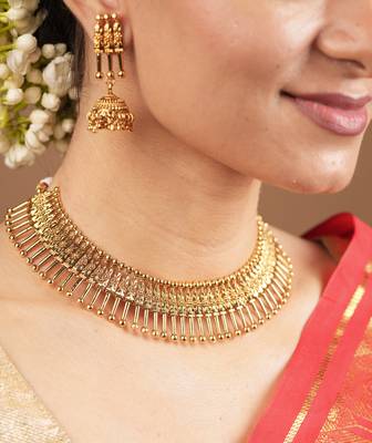 Yellow gold plated necklace-sets 5