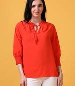 Saffron 3/4th raglon sleeve daily wear top
