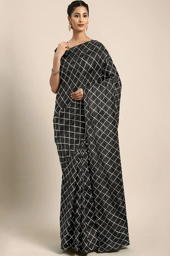Serona fabrics women's dora silk sequins work party wear saree