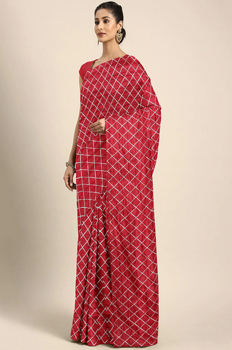 Serona fabrics women's dora silk sequins work party wear saree