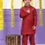 Maroon pathani cotton kurta pajama set for boys party,wedding outfits
