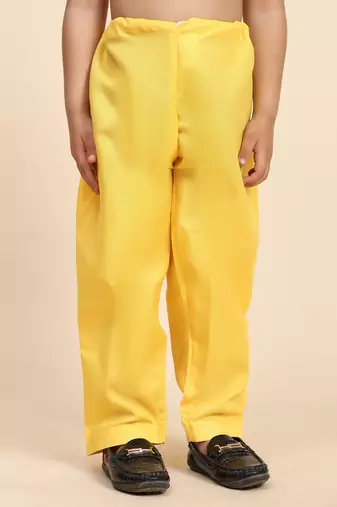 Yellow pathani cotton kurta pajama set for boys party,wedding outfits