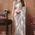 ready to wear grey fancy stylish partywear saree