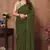 ready to wear green fancy stylish partywear saree