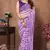 ready to wear purple fancy stylish partywear saree