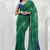 Green Georgette c Fancy Girlish Partywear Saree