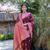 Mahroon colour ethnic handloom raw silk saree for ethnic rich looks