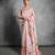 Pink colour designer digital lotus printed tussar silk saree