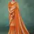 Girlish Persian Orange Pedding Saree With Polka Dots Work