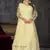 Smart light yellow colour beautiful resham embroidery anarkali suit