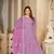 Smart light purple colour beautiful resham embroidery anarkali suit