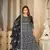 Smart black colour beautiful resham embroidery anarkali suit