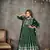 Girlish and smart greencolour beautiful anarkali dress for wedding season