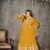 Girlish and smart mustardcolour beautiful anarkali dress for wedding season