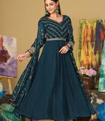 Rama colour designer partywear georgette partywear anarkali dress