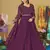 Purple colour partywear georgette partywear anarkali dress