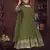 Mahendi colour heavy embroidered partywear anarkali suit