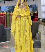 Bright Yellow Kaftan for Wedding