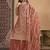 Net embroidered rust colour trendy salwar kameez