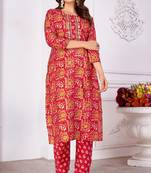 Beautiful pink colour kutra set for girlish ethnic looks
