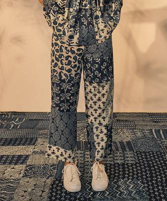 Blue indigo cotton anne pants 2
