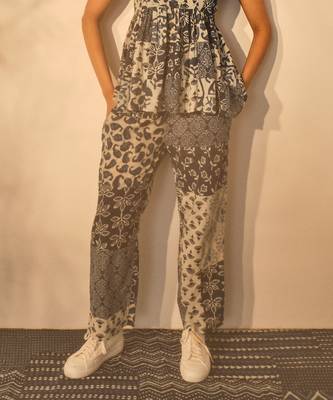 Blue indigo cotton anne pants 5