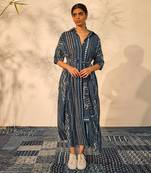 Blue indigo cotton sarah dress