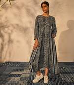 Blue indigo cotton nora dress