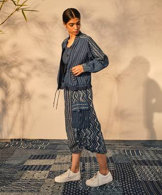 Blue indigo cotton kate jacket 2