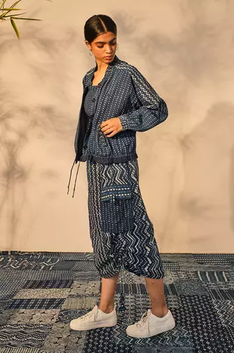 Blue indigo cotton kate jacket